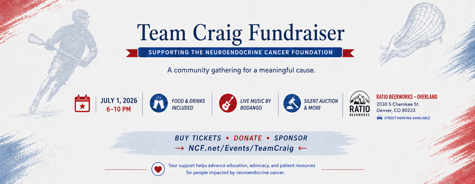 Wednesday, July 1, 2026: Team Craig Fundraiser